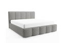 Designer Polsterbett Elva in Bouclé – Grau