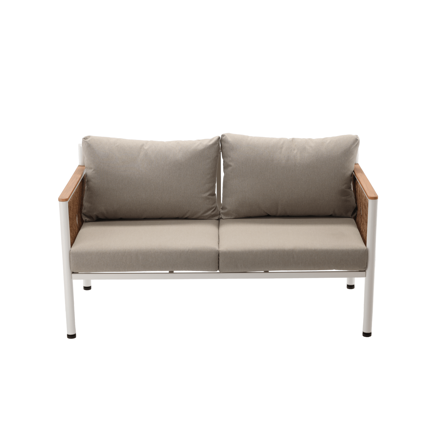 Tuinloungezetel Belora – Aluminium zitgroep met bank, 2 stoelen en tafel