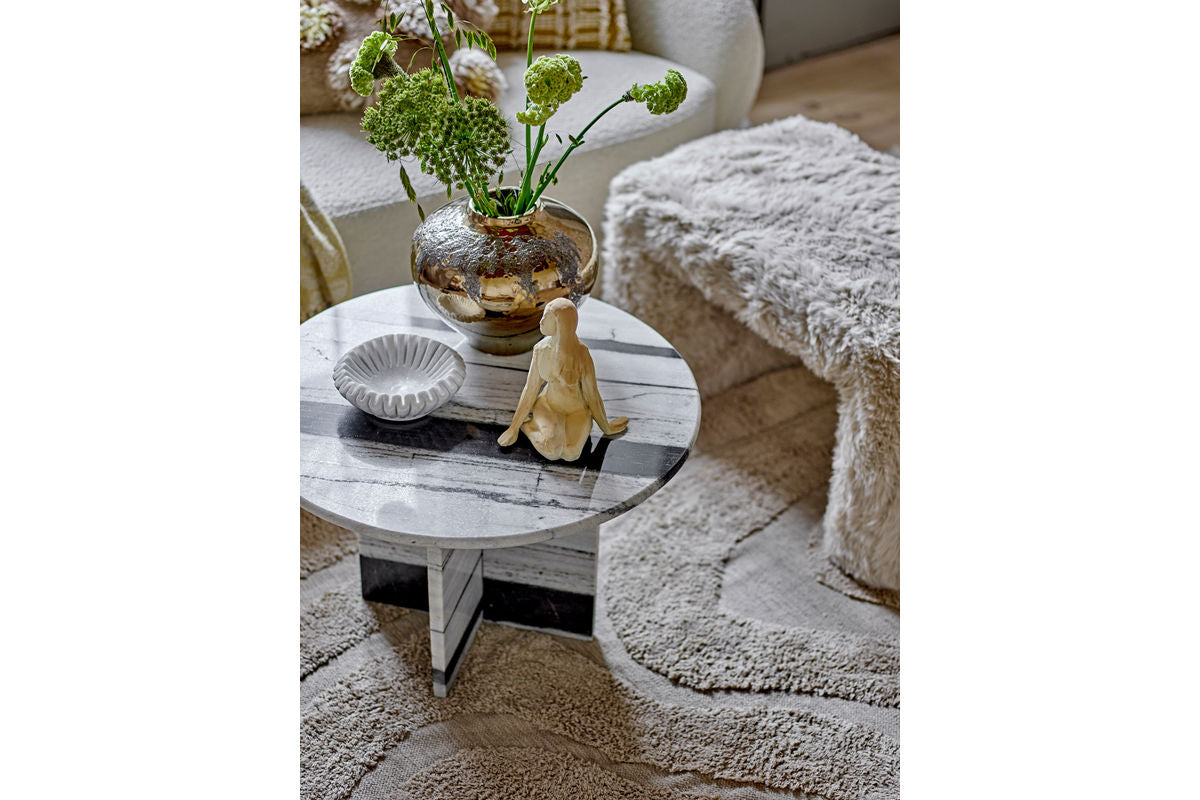 Schaal Anira – met de hand gesneden witte marmer