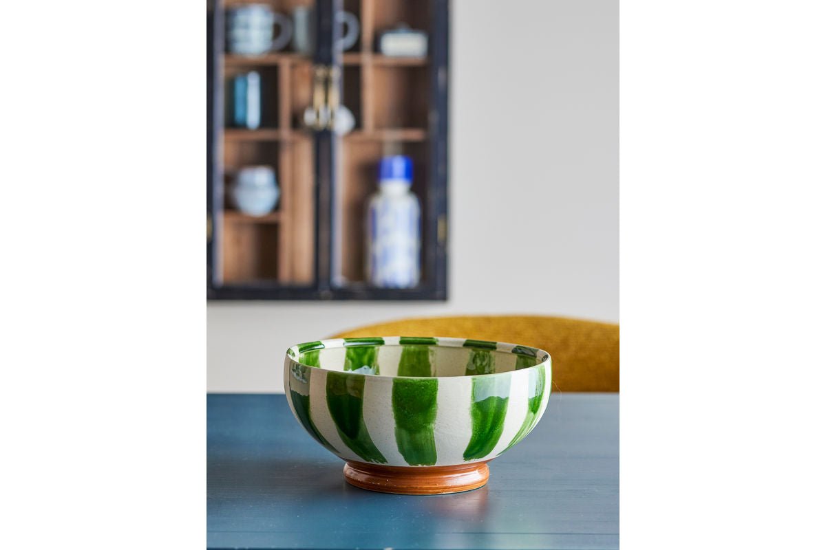 Bol Amara – faïence peinte à la main avec motif à rayures