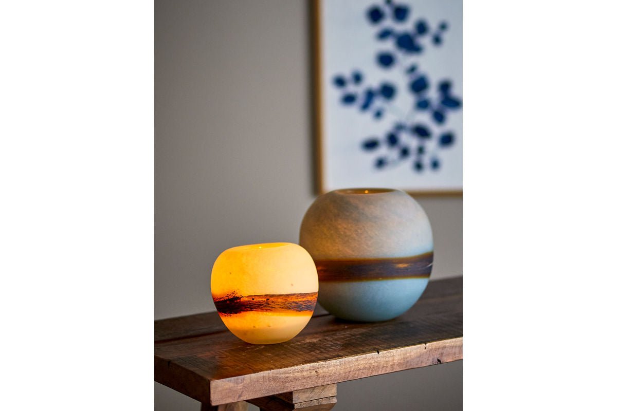 Vaas „Feyra“ – Blauw glas