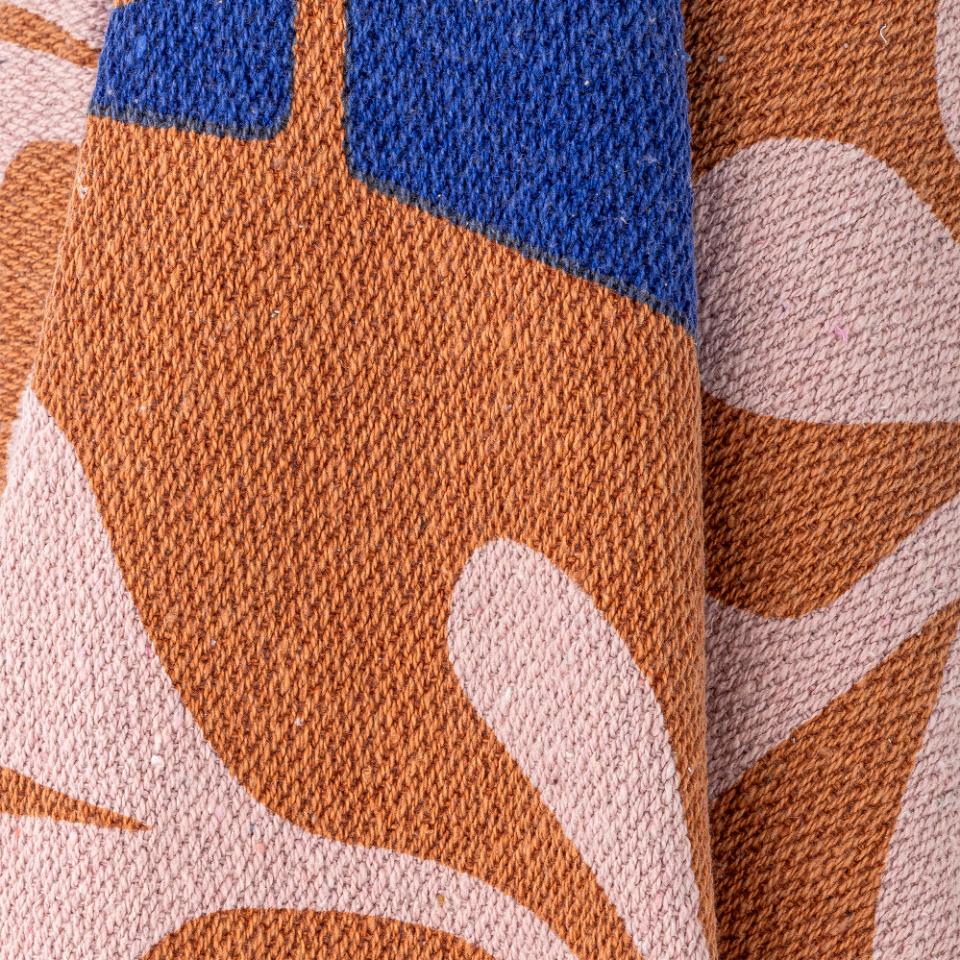 Plaid Sia - Coloré, en coton recyclé