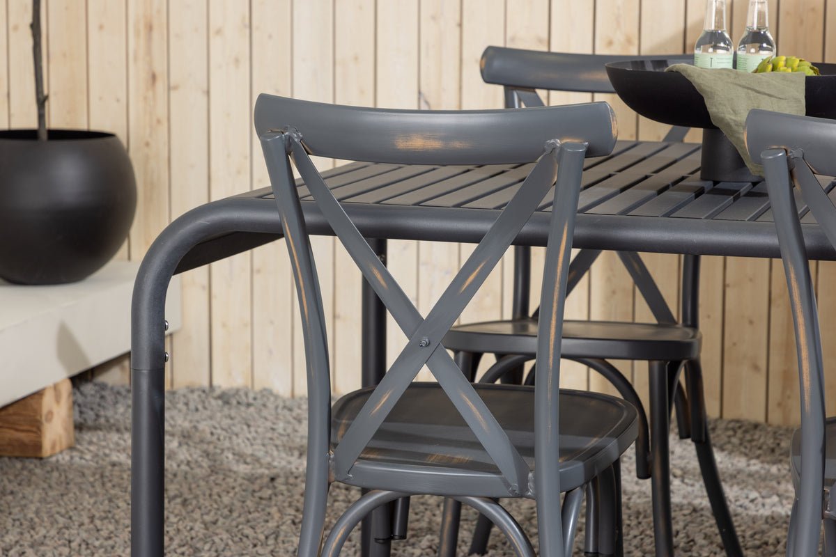 Tuin Eetgroep Canggu – 7-delige Tuinmeubelset van Aluminium