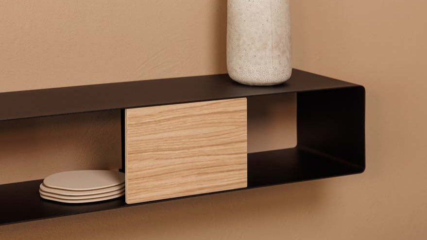 Wandrek Sion – hangende commode van Metaal met kabelhouder