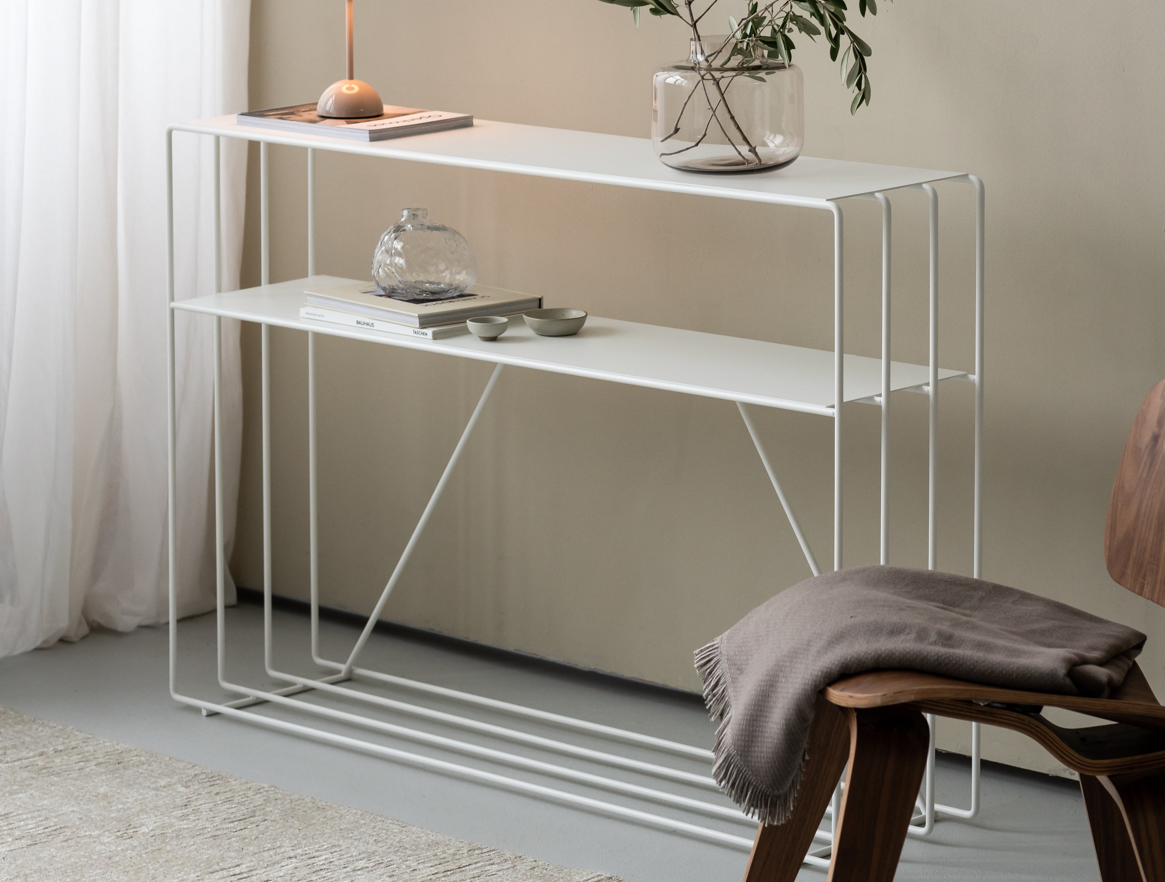 Ladekast Ria – metalen design met twee planken