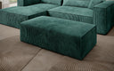 Beistellhocker Vasto in Cord – Vintage Blau