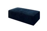 Beistellhocker Vasto in Cord – Blau