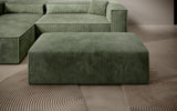 Beistellhocker Vasto in Cord – Salbei
