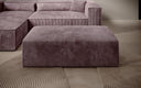 Beistellhocker Vasto in Cord – Mauve