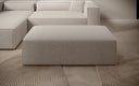 Beistellhocker Vasto in Strukturstoff – Beige