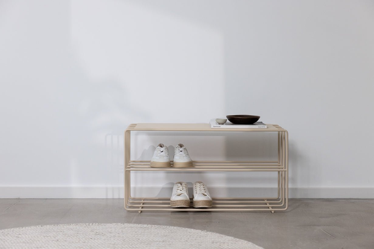 Schuhregal Neva – Metallregal mit Loft-Flair in vielen Farben