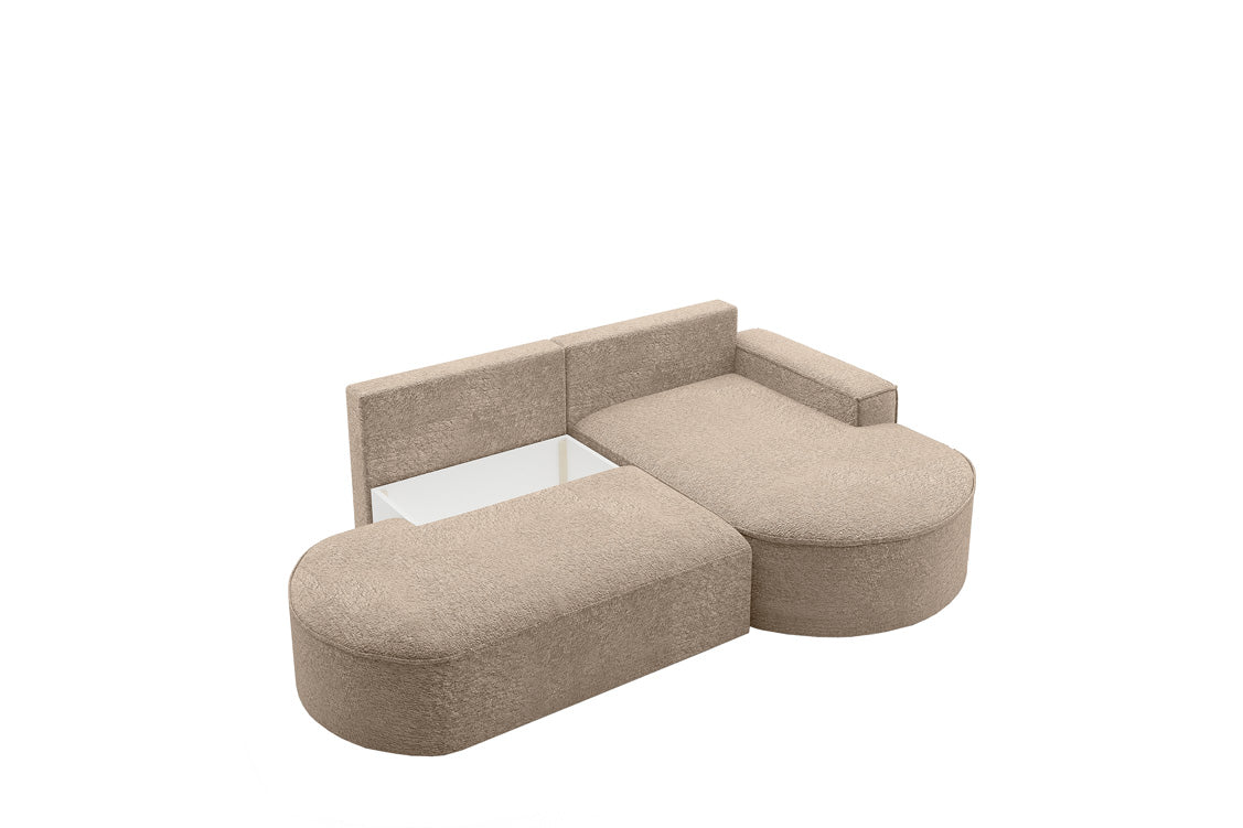 Designerbank Lenny Bouclé met slaap- en klapfunctie