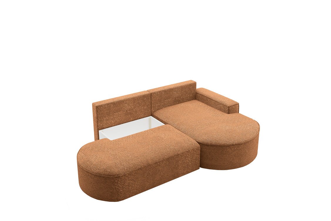 Designerbank Lenny Bouclé met slaap- en klapfunctie