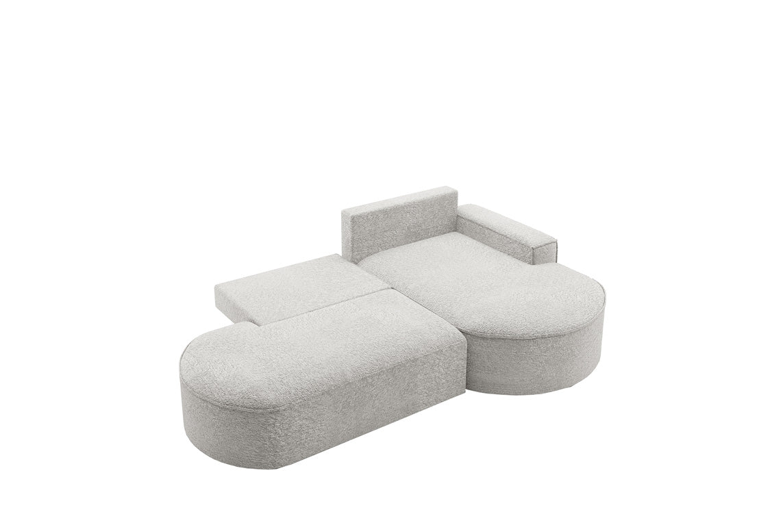 Designerbank Lenny Bouclé met slaap- en klapfunctie