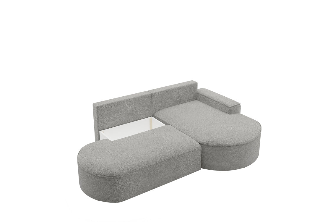 Designerbank Lenny Bouclé met slaap- en klapfunctie