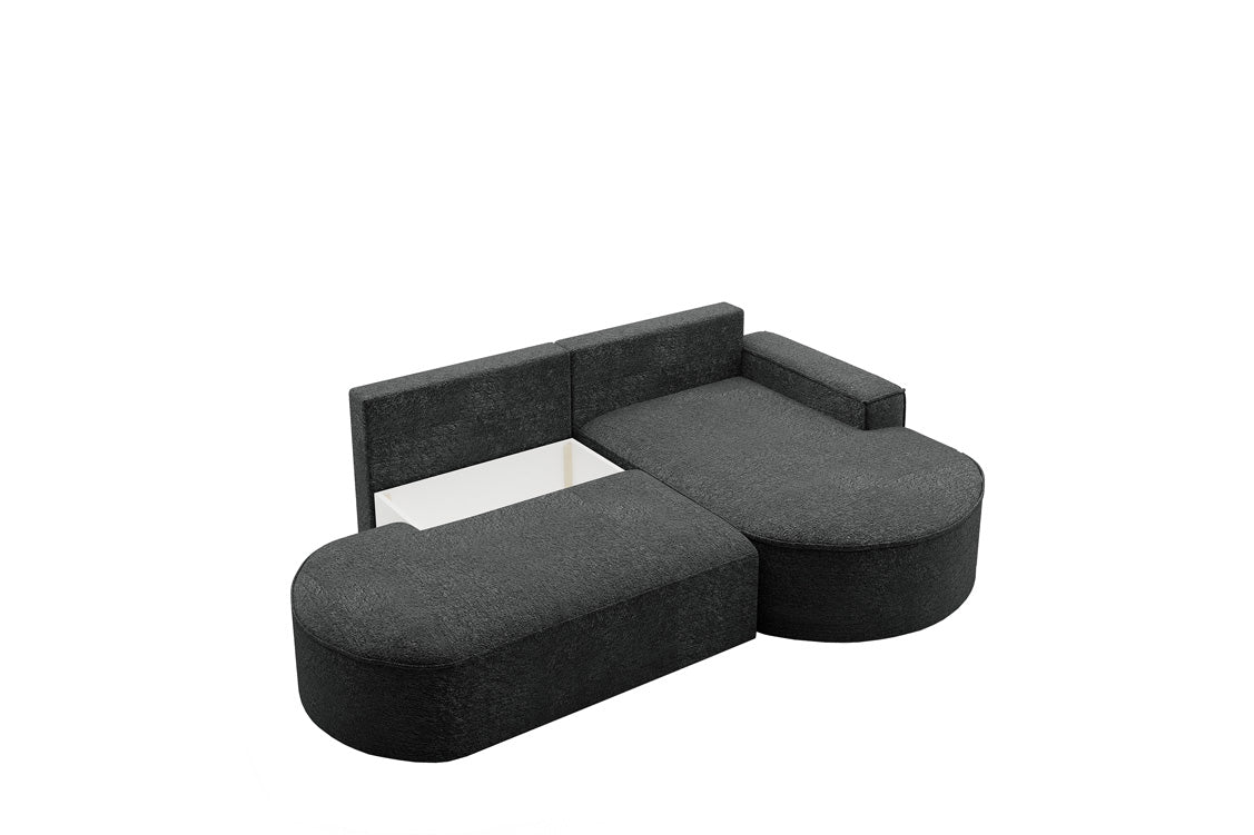 Designerbank Lenny Bouclé met slaap- en klapfunctie