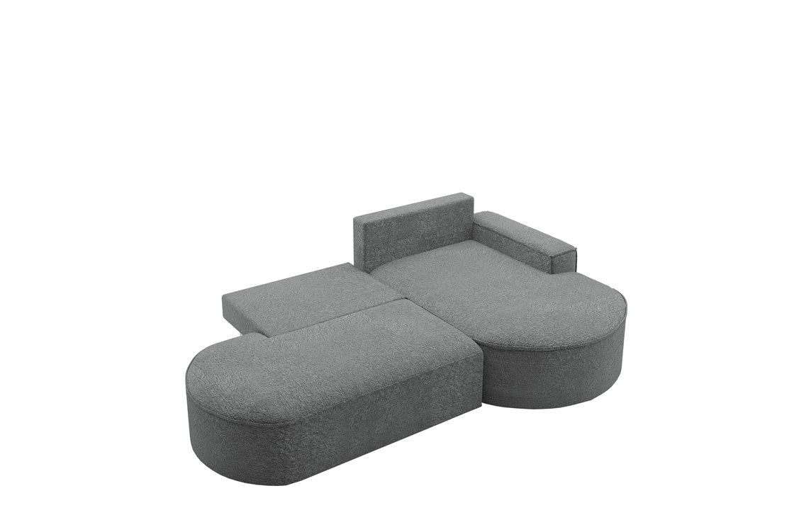Designerbank Lenny Bouclé met slaap- en klapfunctie