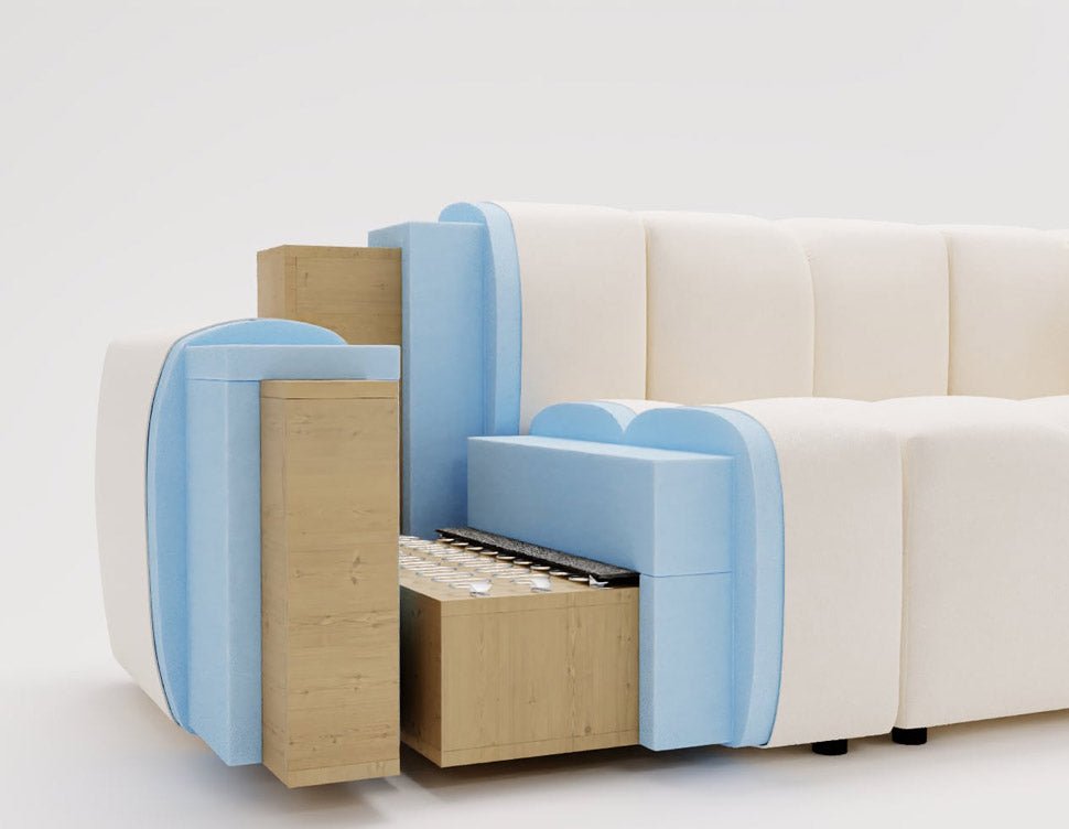 Designer Sofa Loft in Fluweel
