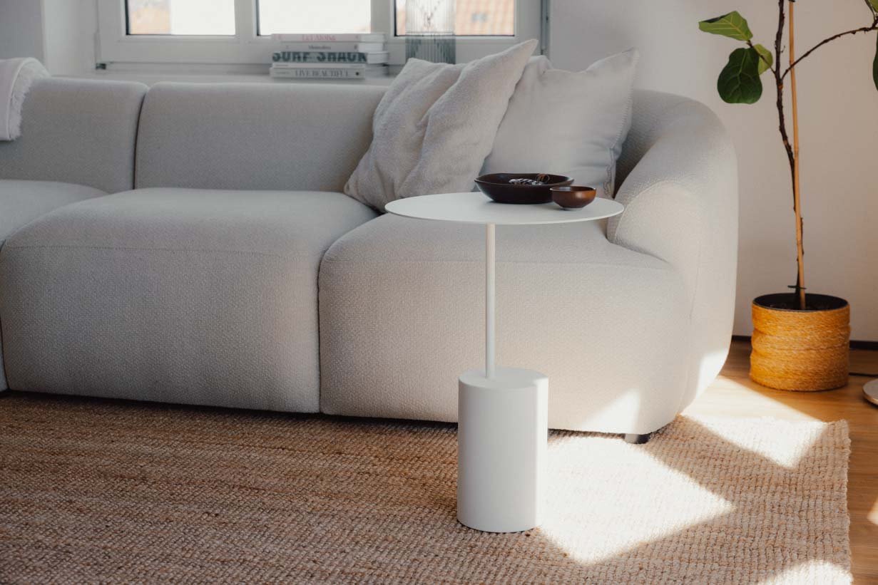 Table basse/table d'appoint Ciro – design en acier inoxydable pour intérieur et extérieur