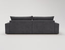 Designer Ecksofa Nemo in Stoff mit Schlaffunktion & Stauraum – Anthrazit – Links