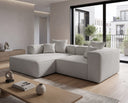 Designer Ecksofa Reno in Bouclé – Sand – Links