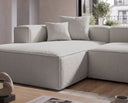 Designer Ecksofa Reno in Bouclé – Sand – Links