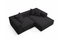 Designer Ecksofa Reno in Bouclé – Anthrazit – Rechts