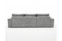 Designer Ecksofa Vigo in Chenille – Grau – Links