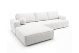 Designer Ecksofa Vanto in Bouclé – Weiß – Links