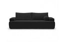 Designer 3 Sitzer Sofa Mira in Bouclé mit Schlaffunktion & Stauraum – Anthrazit
