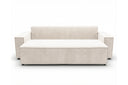 Designer 3 Sitzer Sofa Rego in Samt mit Schlaffunktion & Stauraum – Weiß