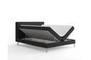 Boxspringbett Selina Slim Bouclé mit Stauraum – Anthrazit