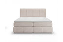 Boxspringbett Laguna Stoff mit Stauraum – Beige