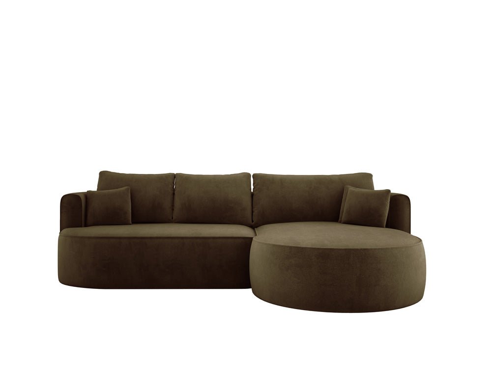 Designer L-bank Lucca in Fluweel
