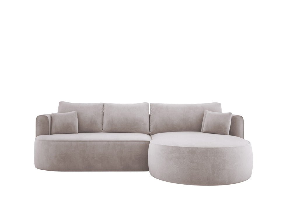 Designer L-bank Lucca in Fluweel