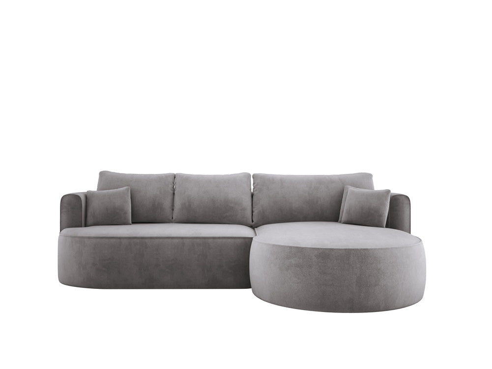 Designer L-bank Lucca in Fluweel