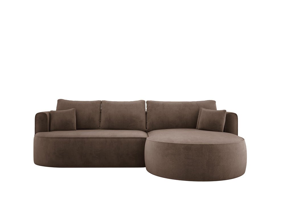 Designer L-bank Lucca in Fluweel