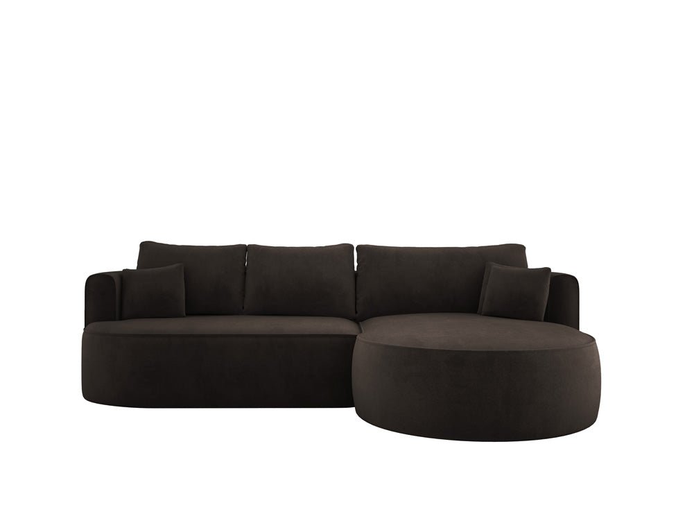 Designer L-bank Lucca in Fluweel
