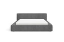 Designer Polsterbett Theo in Cord mit Stauraum – Grau