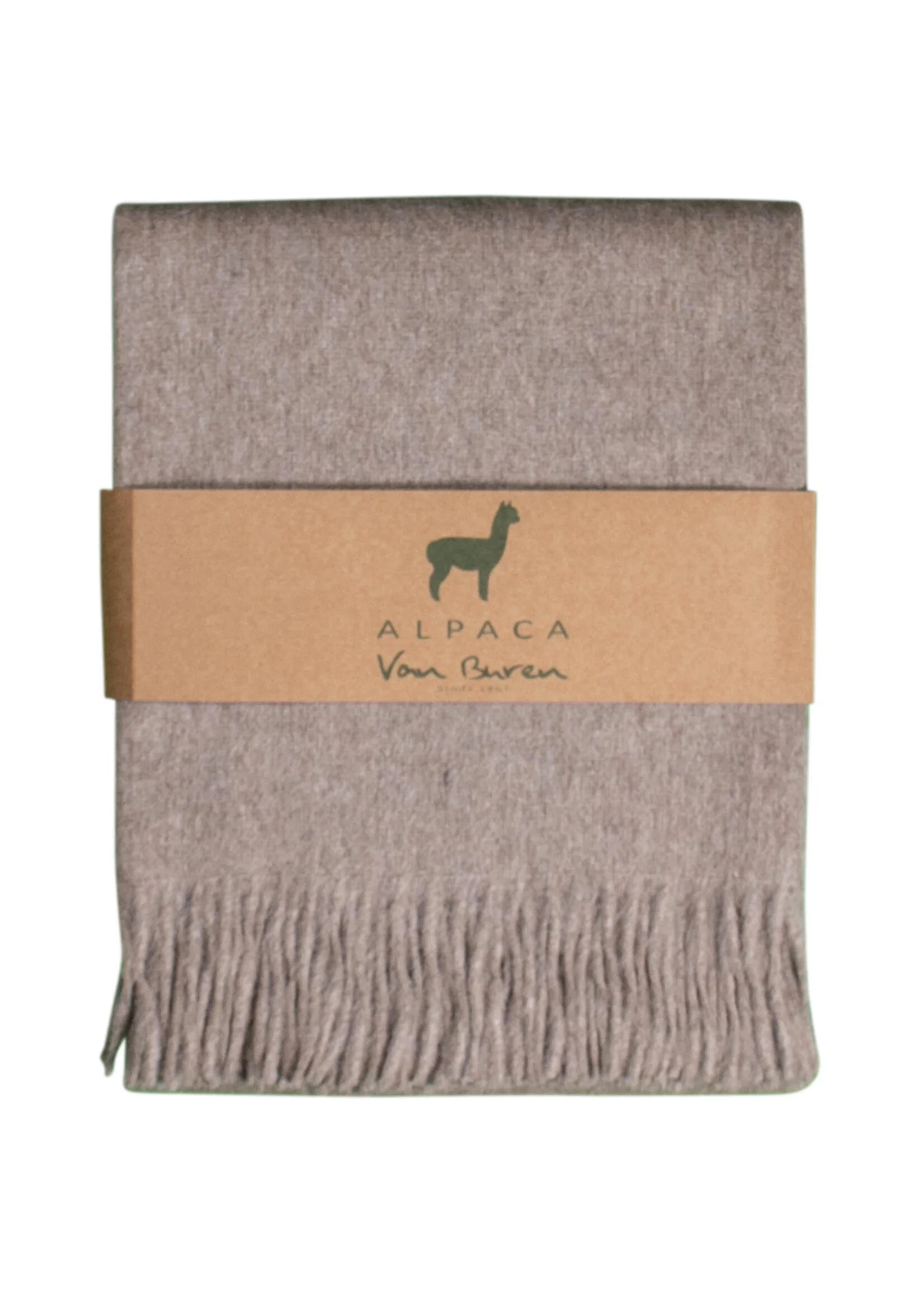 Alpaca Plaid Svala - Pure Alpacawol in Beige - 200x150 cm