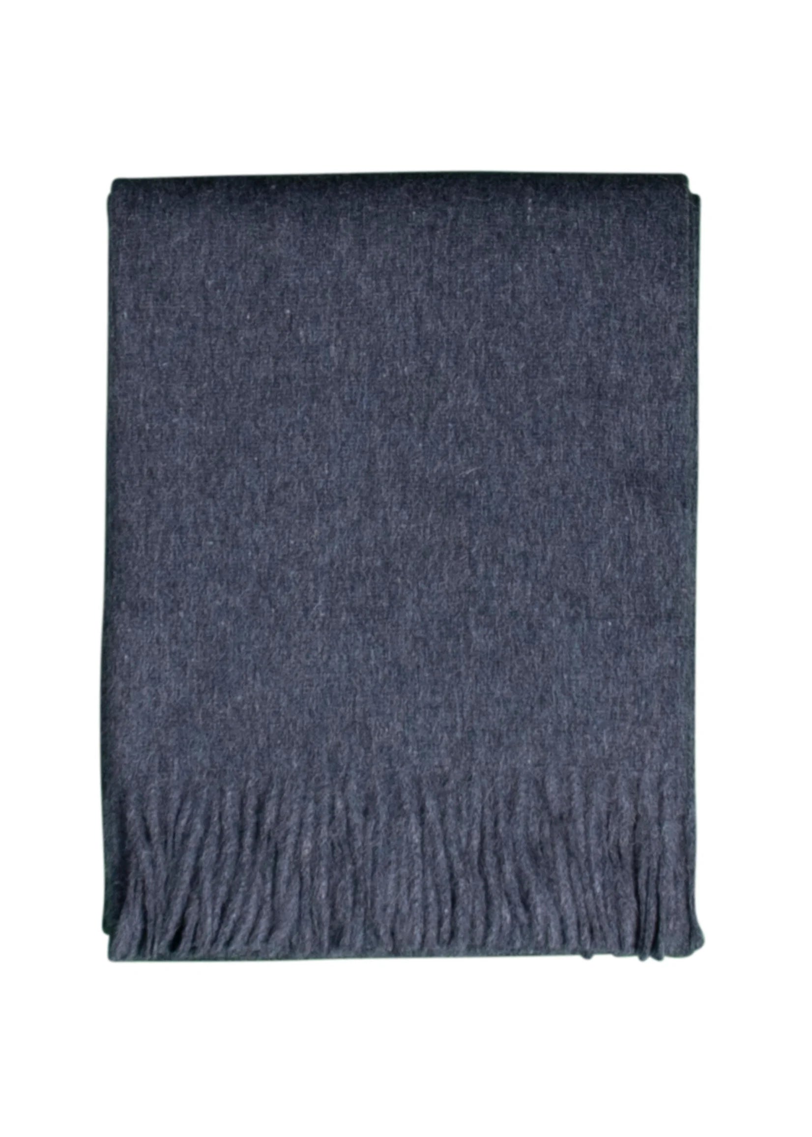 Alpaca Plaid Signe - Pure Alpacawol in Blauw - 200x150 cm