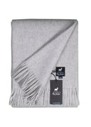 Alpaga jeté de lit Inari - Laine d'alpaga pure en Gris clair - 200x150 cm