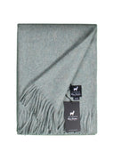 Plaid de jour Alpaga Ylva - Laine d'alpaga pure en Bleu vintage - 200x150 cm