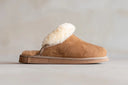 Lamsvel Dames Pantoffels Elina – Echt lamsvel in kameelkleur