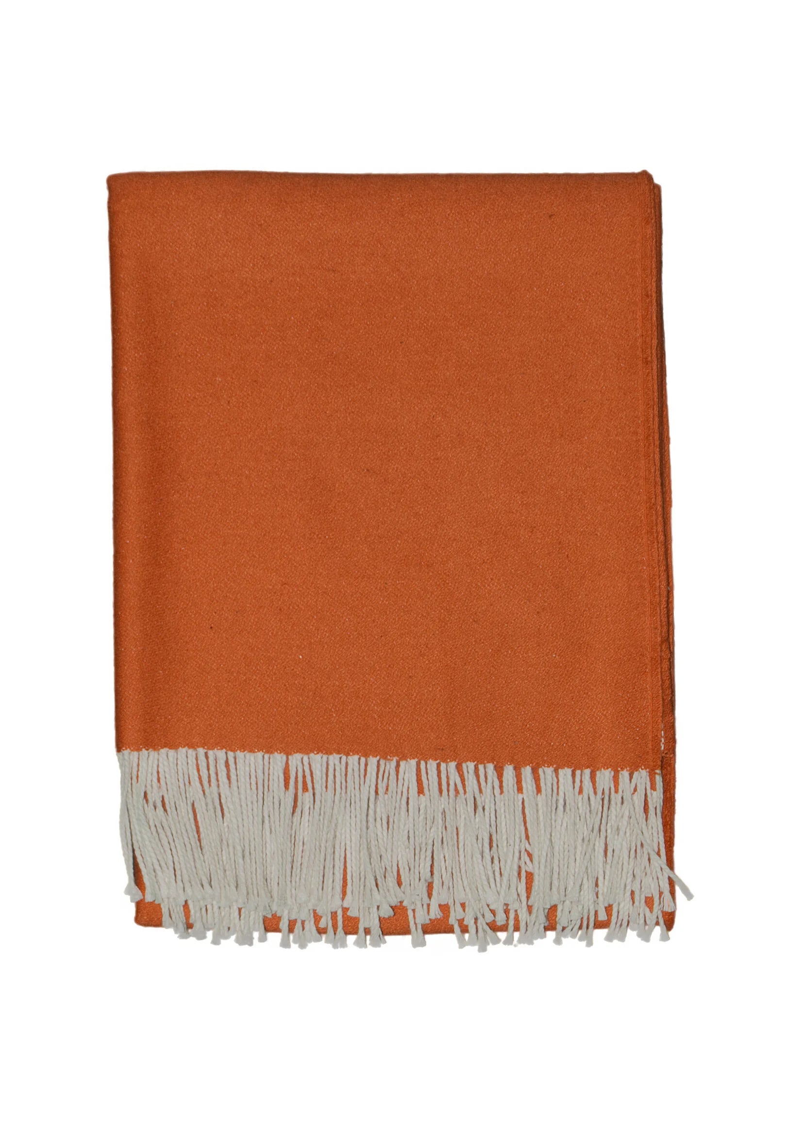 Lichtgewicht Alpaca Plaid Noria - Pure Alpacawol in Oranje - 175x135 cm