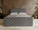 Lit boxspring Chester Velours avec rangement