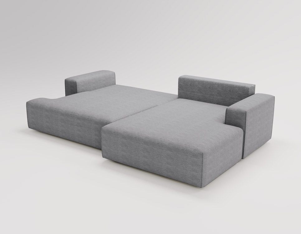 Designer Siena Bouclé Sofa with Sleeper Function and Storage
