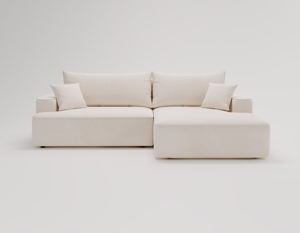 Canapé design Fresh en Velours avec fonction couchage et espace de rangement