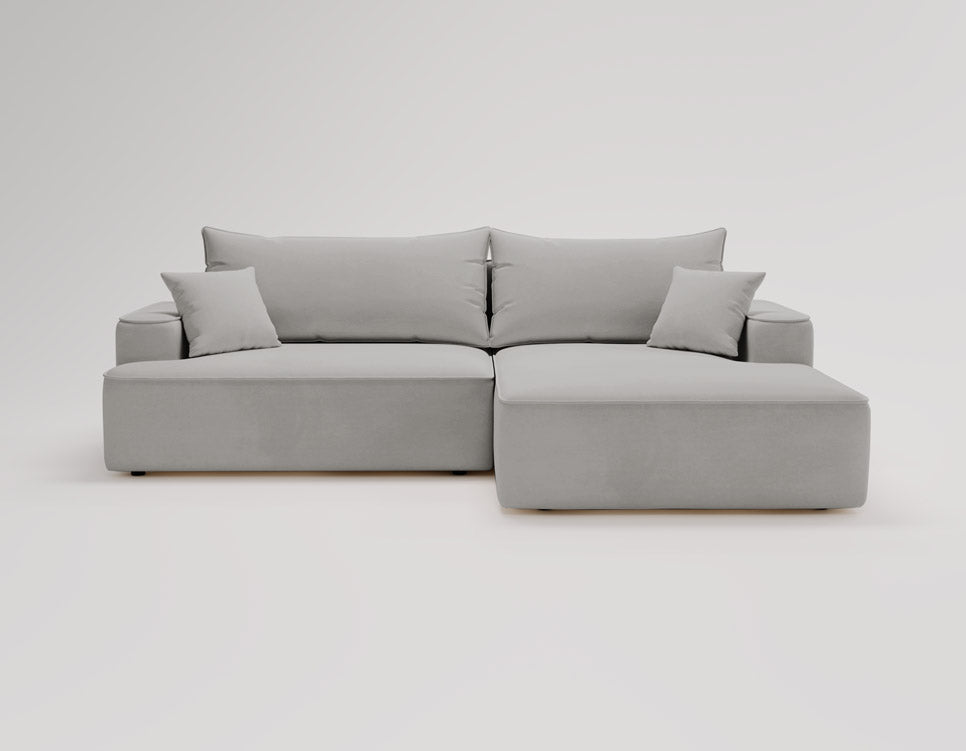 Canapé design Fresh en Velours avec fonction couchage et espace de rangement