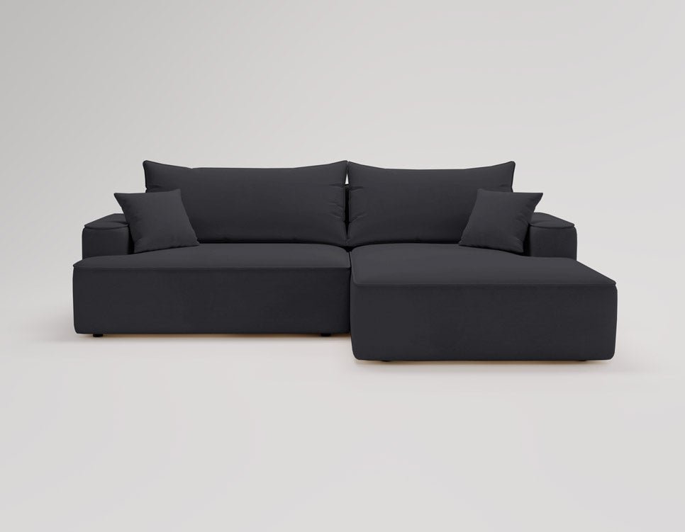 Canapé design Fresh en Velours avec fonction couchage et espace de rangement